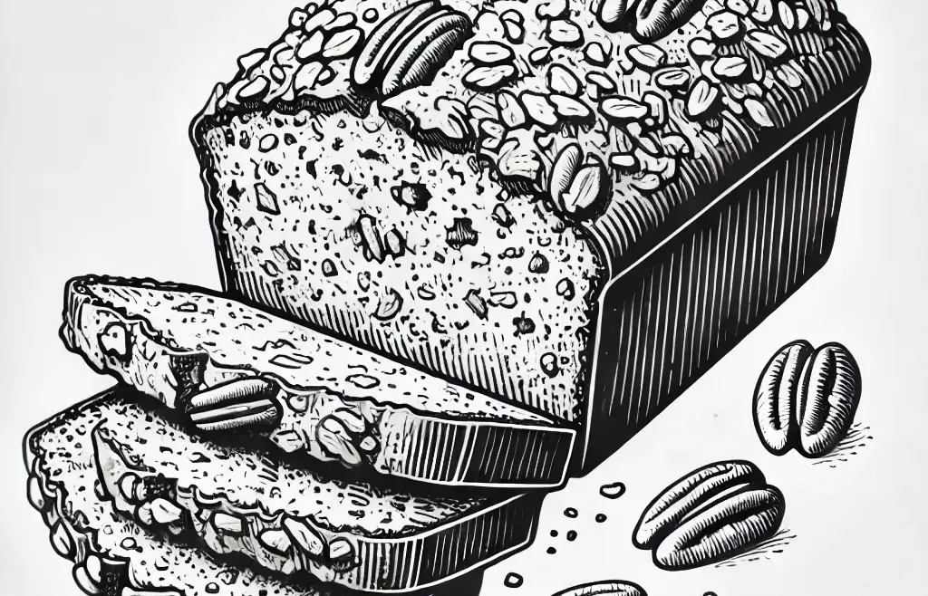 Banana Pecan Bread with Oat Streusel