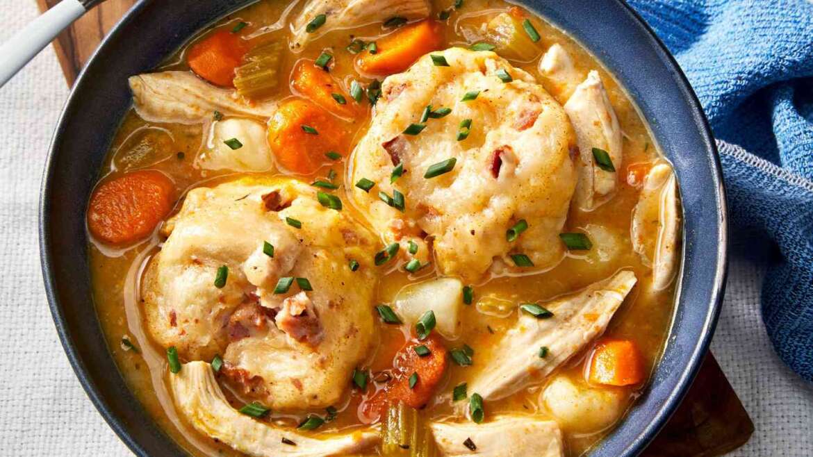 Acadian Fricot with Confit Chicken and Truffle Oil